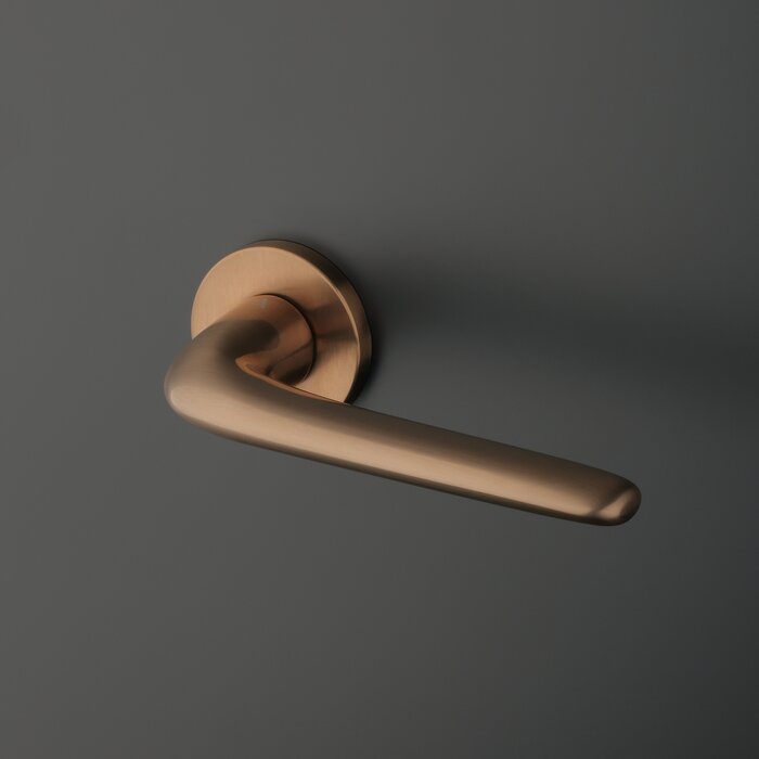 Aprile Solid Aprile door handles AZALIA matt copper round Ø 52x7 mm
