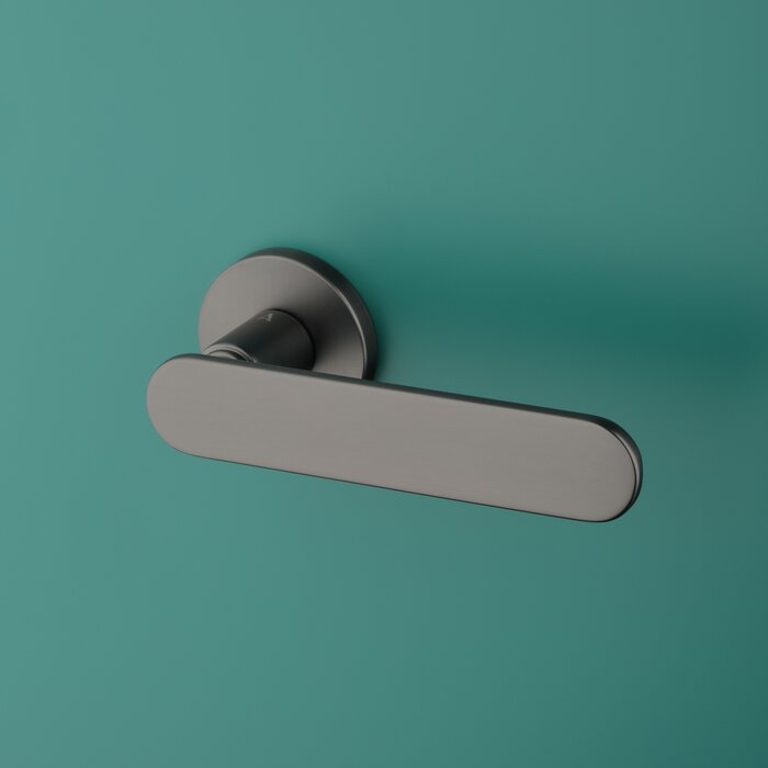 Aprile Solid round Aprile door handles DEGLASIA Ø 52x7 mm graphite