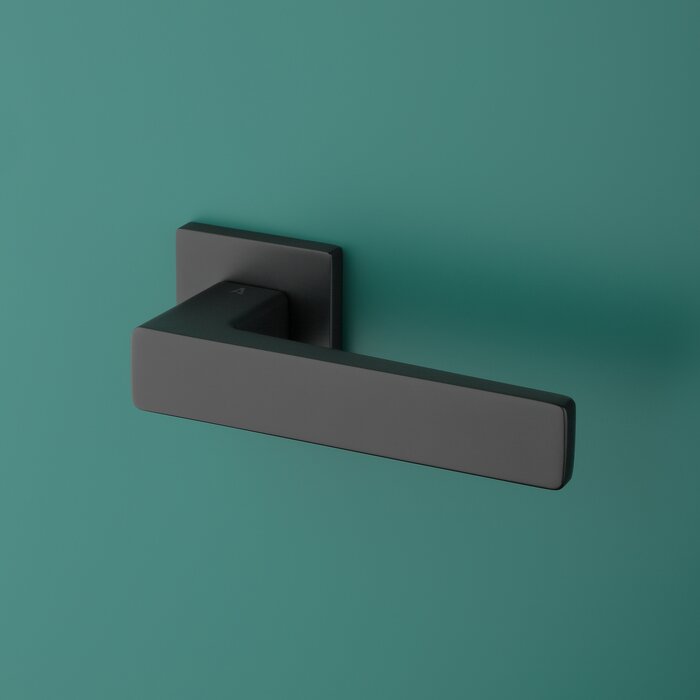 Aprile Poignées de porte Aprile noires solides ERICA carrées 52x52x7mm