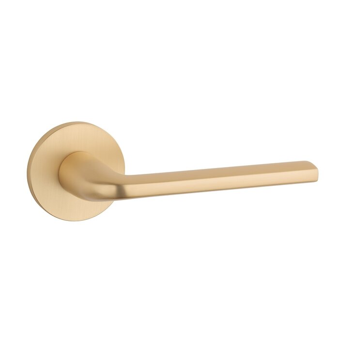 Aprile Solid APRILE door handles OLEANDRO in matt gold Ø 53x7 mm