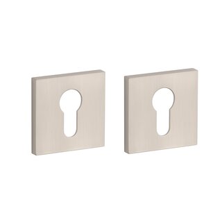 Aprile APRILE cilinderplaatjes vierkant 53x53x7mm mat nikkel