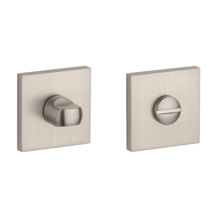 Aprile Vierkant WC garnituur 53x53x7mm mat nikkel - APRILE