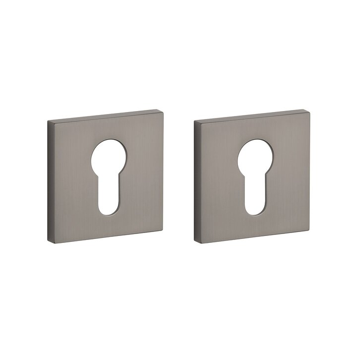 Aprile Paire de plaques cylindre APRILE carrées 53x53x7mm titane