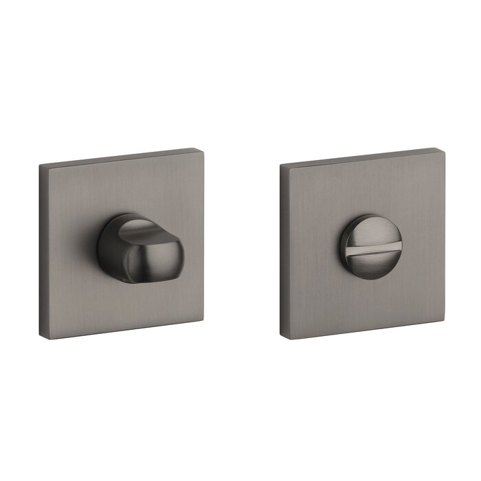 Aprile Square toilet set 53x53x7mm titanium - APRILE