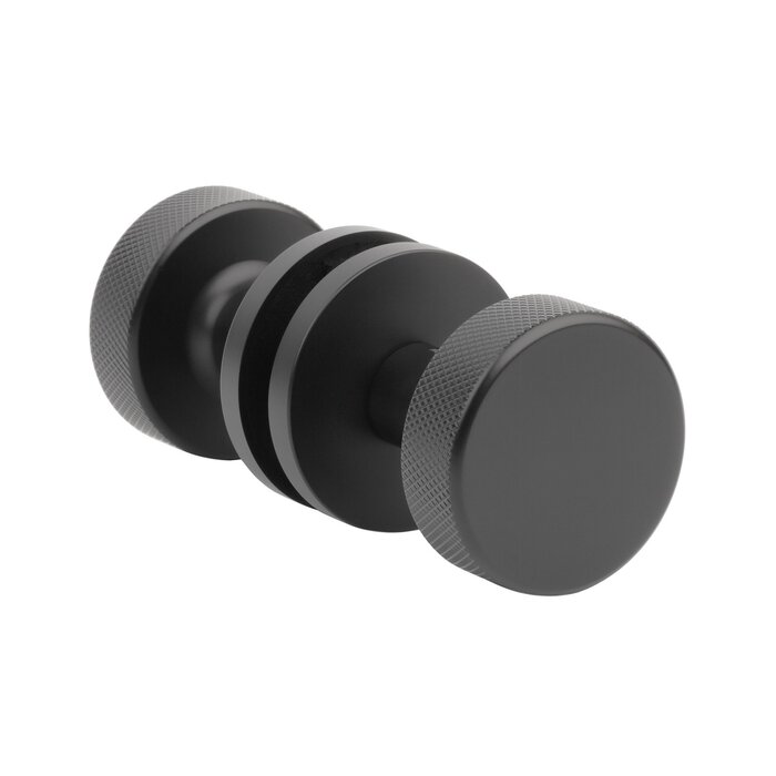 Aprile Pair of APRILE door knobs TUJA Ø 52 mm matt black