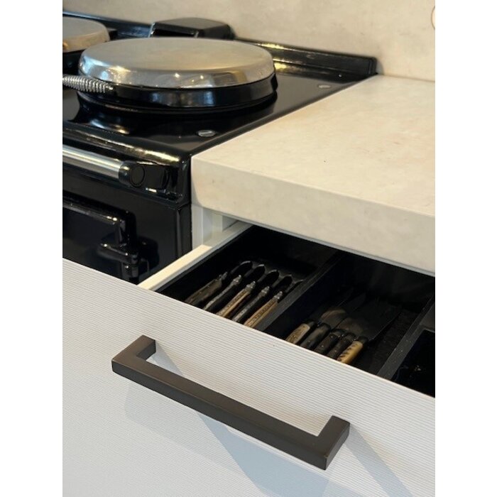 HDD Mat bronze furniture handle CUBICA 12mm