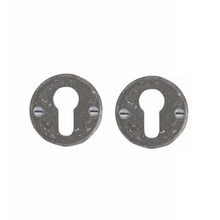 Dauby Pair of cylinder plate PZ-50R raw metal (RM) 50mm