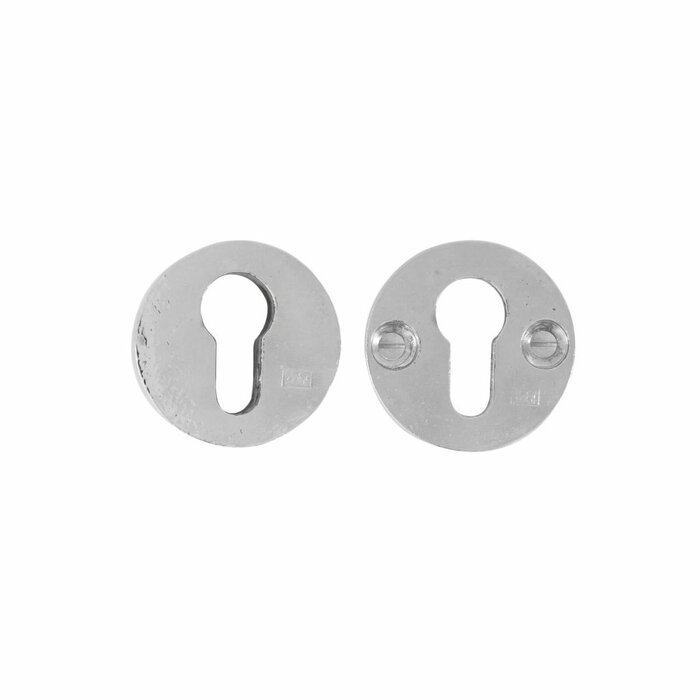 Dauby Paar veiligheidsrozetten rond 50 mm -  wit brons (WB)