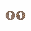 Dauby Paar veiligheidsrozetten rond 50 mm - ruw brons (RB)