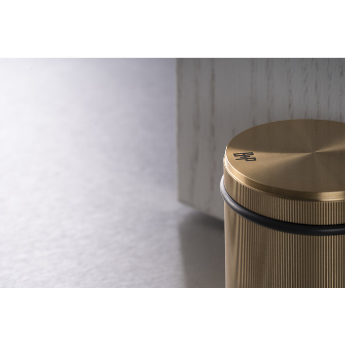 Buster+Punch Door stop / floor / freestanding / grayed brass / Buster + Punch