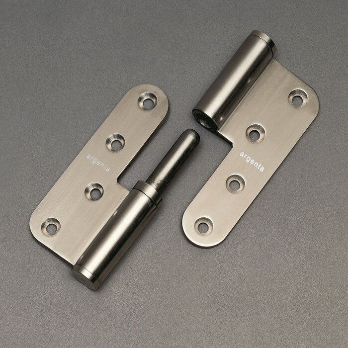 Argenta Charnière ouverte en acier inoxydable Argenta 100 x 86 x 3 mm