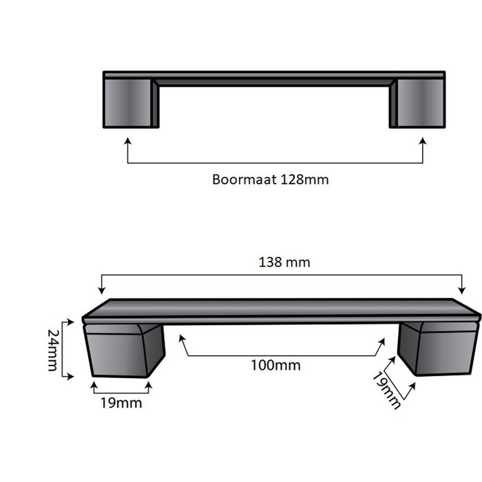 DKS Stainless steel furniture handles AUSTIN