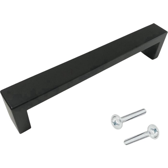 DKS Schwarze Möbelgriffe ATLANTA - 12x20mm