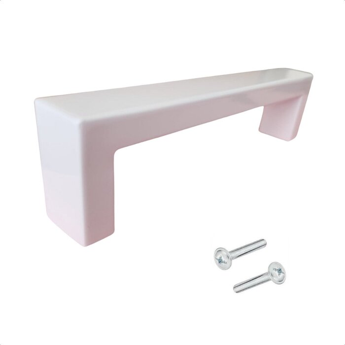 DKS White furniture handles ATLANTA - 12x20mm