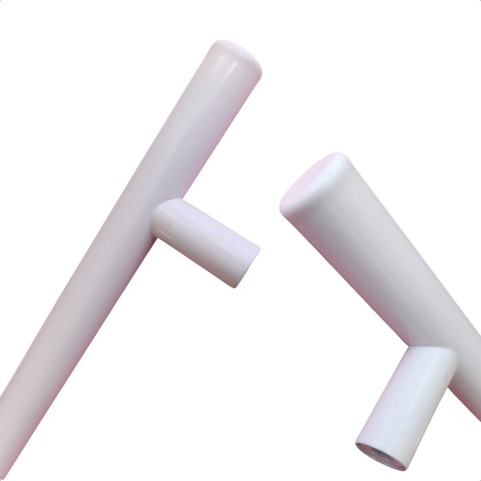 DKS Stainless steel furniture handles DENVER - White