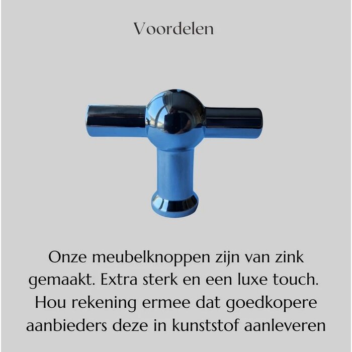 DKS Bouton de meuble modèle T KANSAS - 48 mm