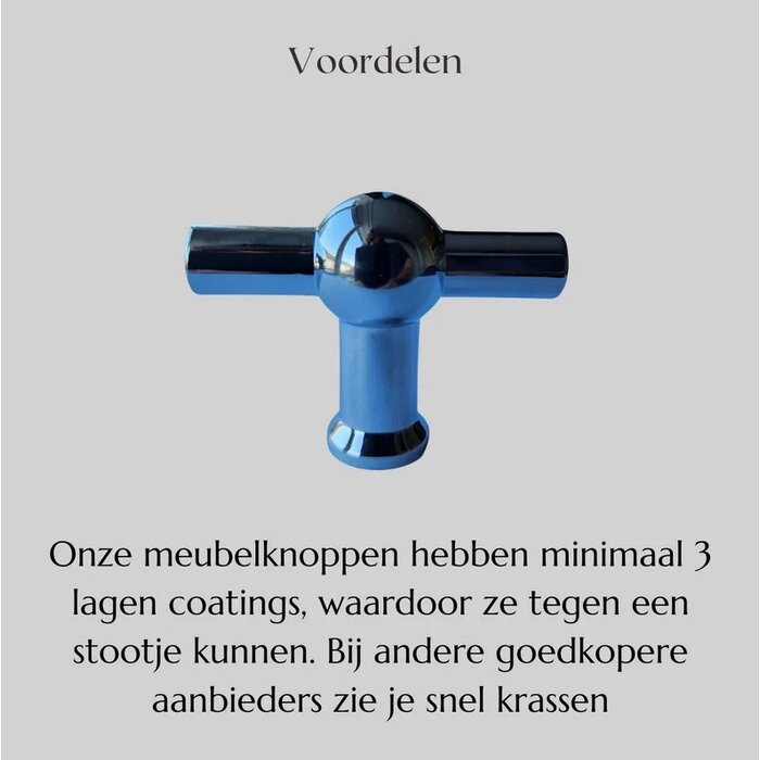 DKS Möbelknopf T-Modell KANSAS - 48 mm