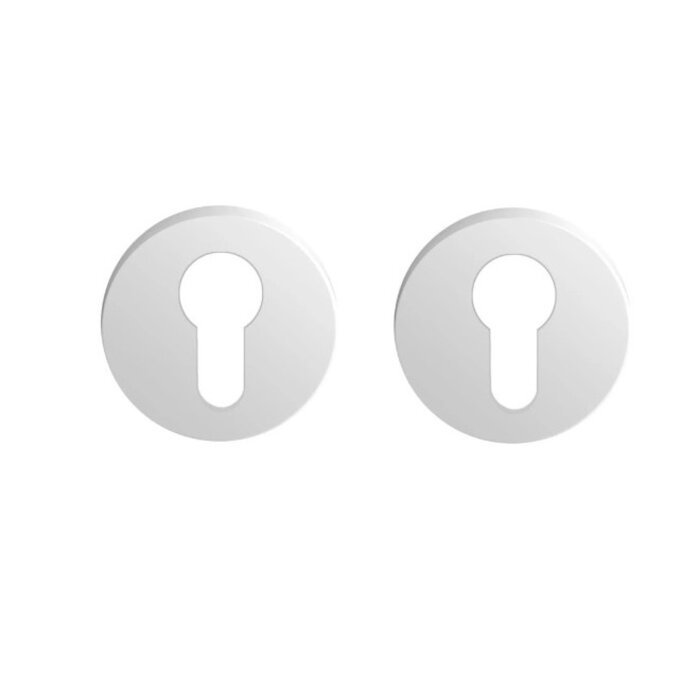 COLOMBO White Colombo door handles ONE round - RAL 9016