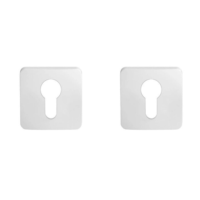 COLOMBO White door handles ONE square 52x52x10mm - Colombo
