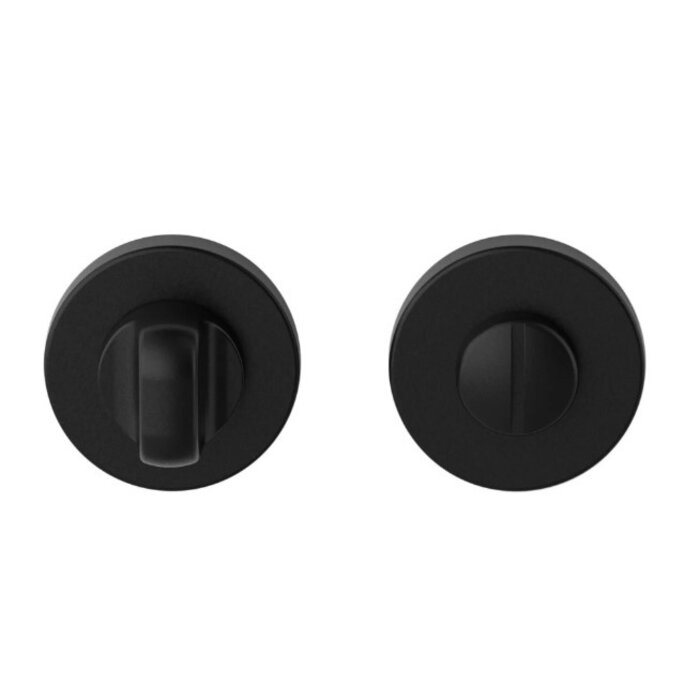 COLOMBO Poignées de porte noires ONE rondes Ø 50x10mm - Colombo