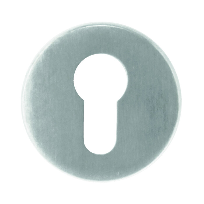 HDD 1 Cilinderplaatje inox zero 54x8mm  - stalen onderrozet