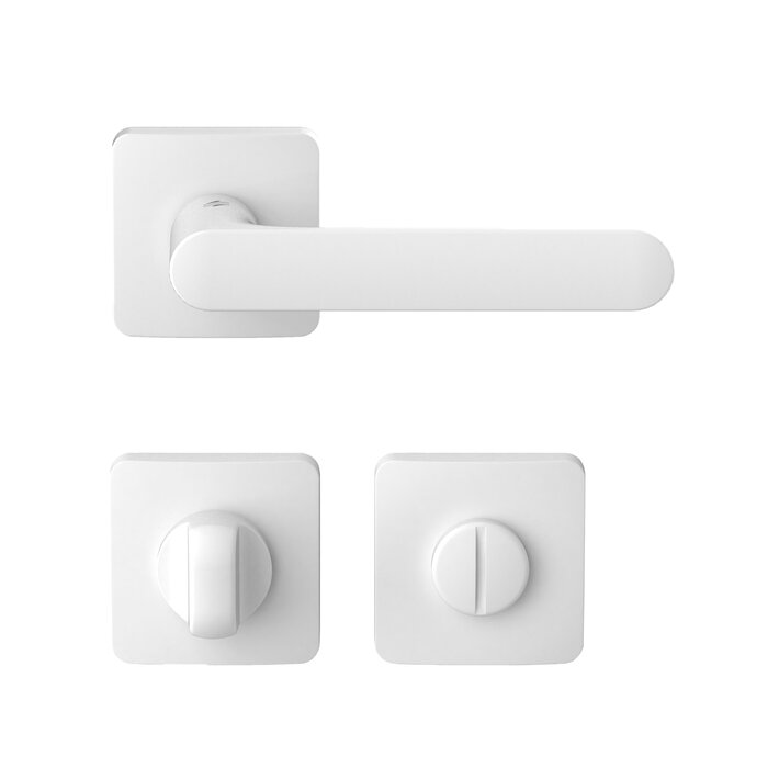 COLOMBO White door handles ONE square 52x52x10mm - Colombo