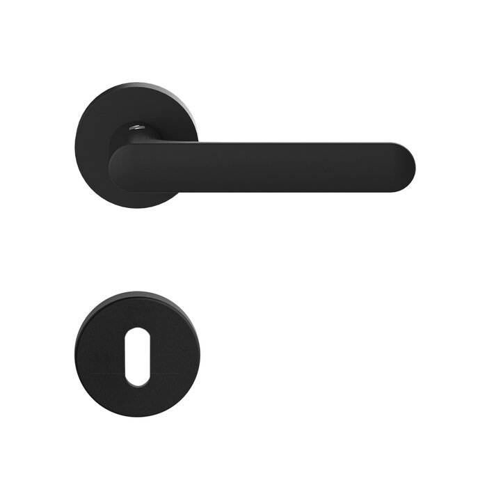 COLOMBO Schwarze Türgriffe ONE rund Ø 50x10mm - Colombo