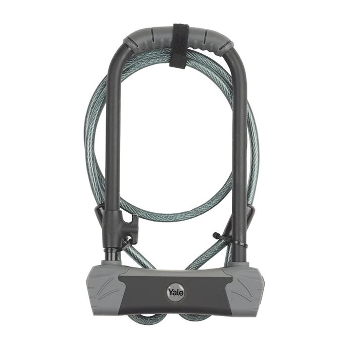 Yale Zwart Yale Maximum Security fietsslot YUL3C - Beugelslot met kabel