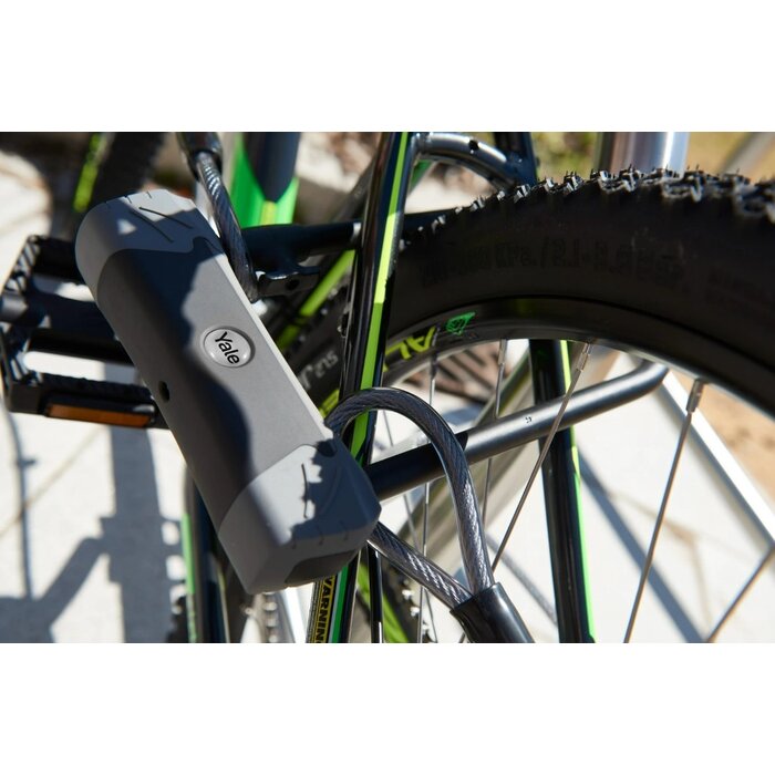 Yale Antivol de vélo Yale Maximum Security Noir YUL3C - Antivol en U avec câble