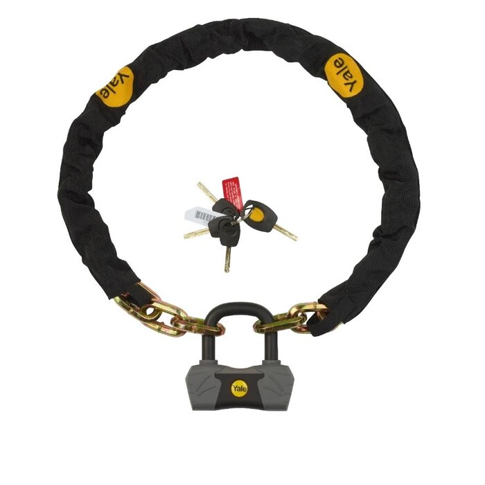 Yale Yale-Schloss mit 1100 mm langer Kette aus gehärtetem Stahl