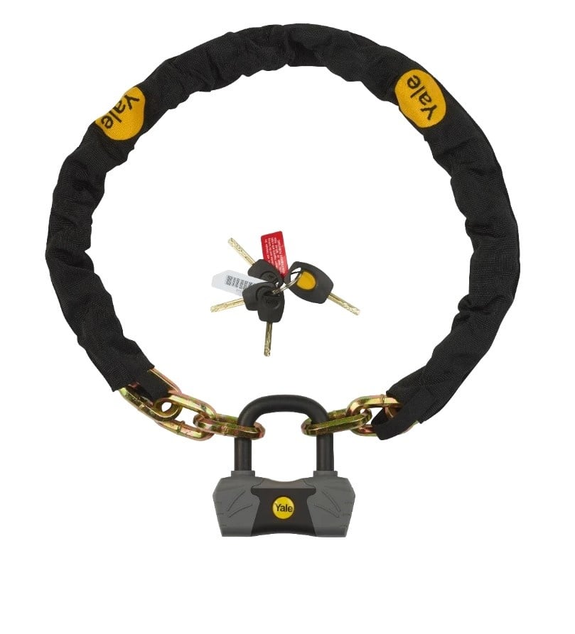 Yale Slot met ketting van 1800 mm lang - gehard staal