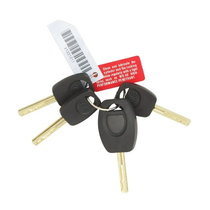 Yale Black Yale Maximum Security bicycle lock YUL2C - U-lock with cable