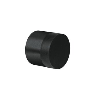 Artitec Zwarte deurstopper wandmontage Ø 30x26mm