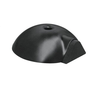 Artitec Zwarte deurstopper vloermontage Ø 84mm