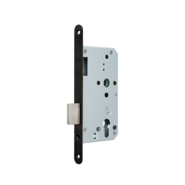 Artitec Artitec project locks for intensive use with narrow front plate - 235x20mm - Class 3 - Black