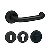 Artitec Schwarze Türgriffe UNO auf runden Rosetten