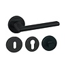 Artitec Black door handles VIGO on round rosettes