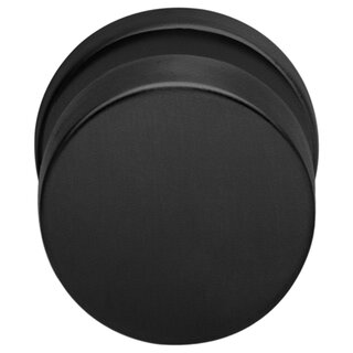 Artitec Fester flacher schwarzer Türknauf Ø 50 mm – gerade