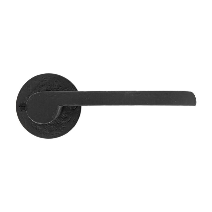 Dauby Door handles PH1928 aged iron - black without key plates