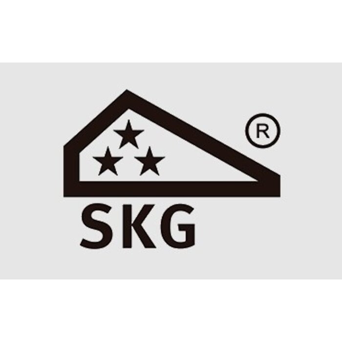 Artitec Zwart veiligheidsdeurbeslag met kerntrekbeveiliging op recht schild SKG***  knop/deurklink - PC 92 mm