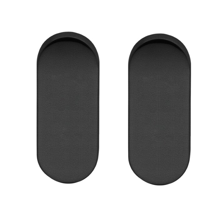 Artitec Black oval rosettes for Artitec profile door fittings CLASS 4