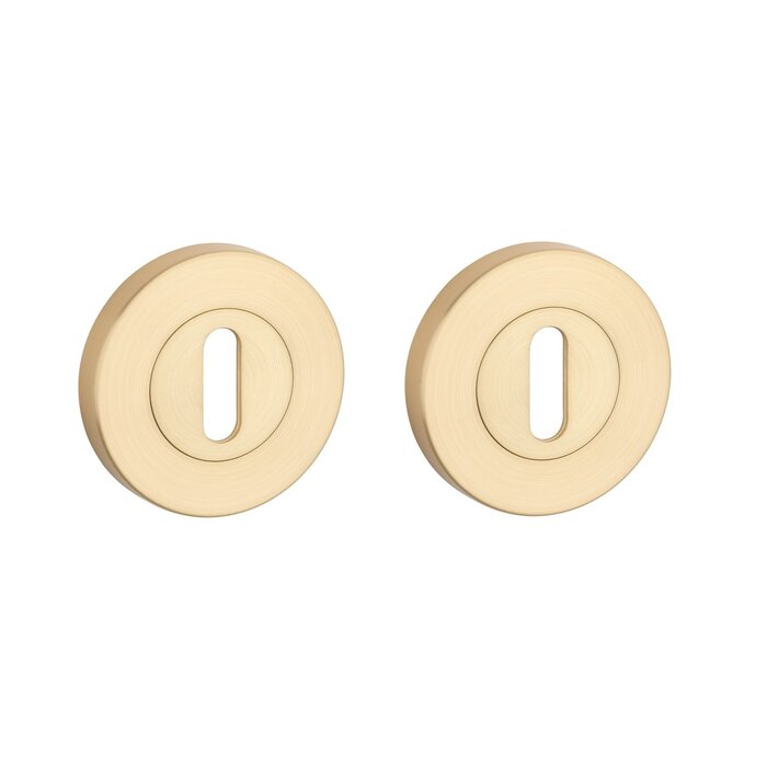 STERK Pair of key plates 1710 OVAL PRO 8MM - matte gold