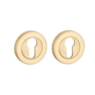 STERK Paar Zylinderplatten 1711 OVAL PRO 8MM - Mattgold