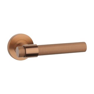 STERK Poignées de porte pleines OVAL 1743 PRO 8 mm - Classe 4 - Cuivre PVD