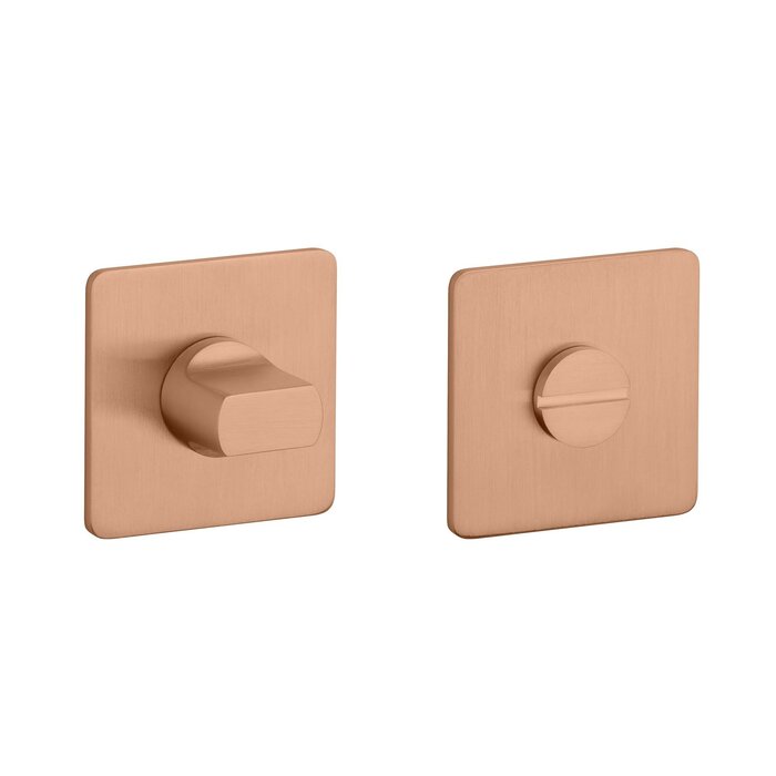 STERK Mattkupfer-PVD-Quadrat-Toilettenanschluss KVADRAT 1712 ultradünn 3 mm