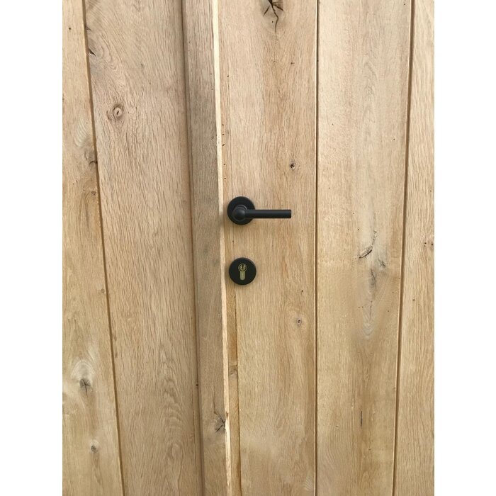 HDD Black door handles RAILY - Structure UV - Round L+L