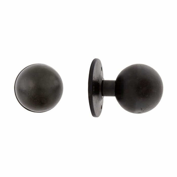 Dauby Dauby front door knob PT-70 aged iron - black (VO)