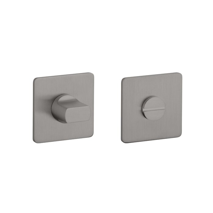 STERK Quadratische Toilettenarmatur KVADRAT 1712 ultradünn 3 mm – Basaltgrau PVD