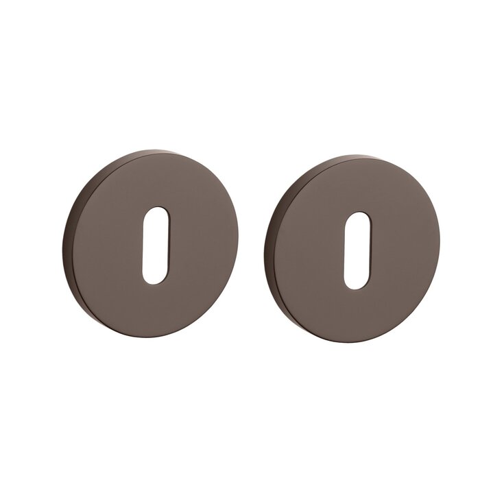 Aprile Paar APRILE sleutelplaatjes rond Ø 53x7mm - Bruin