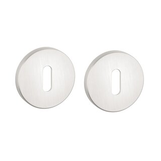 Aprile APRILE key plates round Ø 52x7mm - Pearl silver